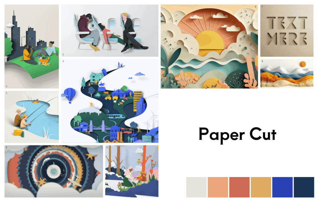 Moodboard "Paper Cut"